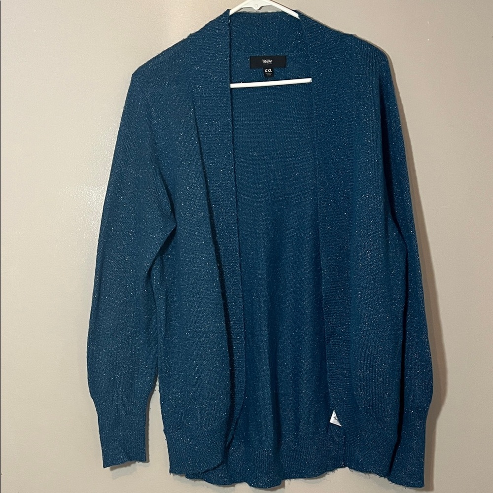 Mossimo Supply Co. Blue and Silver Cardigan Sweater